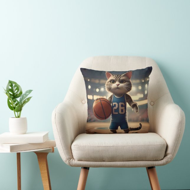 basketbalkat, kussen (Stoel)
