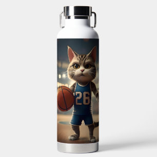basketbalkat, waterfles