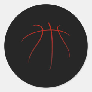 Basketbalkleding - Basketbal 2 Ronde Sticker