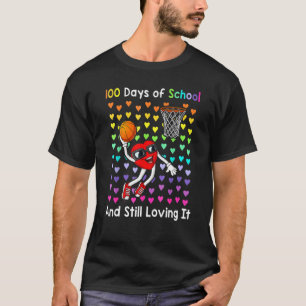 Basketball 100 dagen school en nog steeds van haar t-shirt