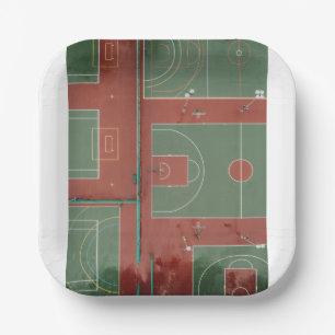 Basketball 110 papieren bordje