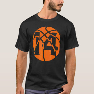 Basketball 14 jaar oude marthday spelers Team Mann T-shirt