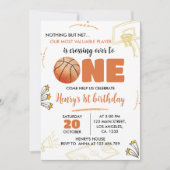 Basketball 1er anniversaire Invitation Sport Party (Devant)