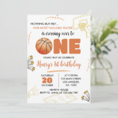 Basketball 1er anniversaire Invitation Sport Party (Debout devant)