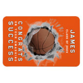 Basketball 2025 - Magnet des félicitations (Horizontal)