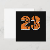 Basketball 23e verjaardag Celebration Sports Gift Kaart (Voorkant / Achterkant)