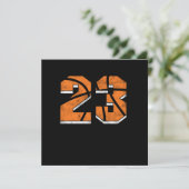 Basketball 23e verjaardag Celebration Sports Gift Kaart (Staand voorkant)