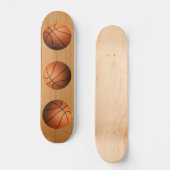 Basketball - 3D-effect Skateboard (Voorkant)