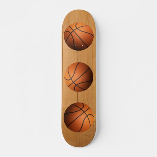 Basketball - 3D-effect Skateboard (Voorkant)
