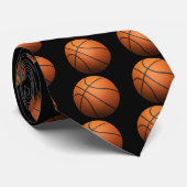 Basketball - 3D-effect Stropdas (Opgerold)