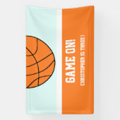 Basketball 3rd Birthday Spandoek (Verticaal)