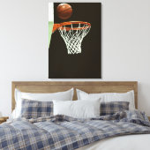 Basketball 5 canvas afdruk (Insitu (Slaapkamer))