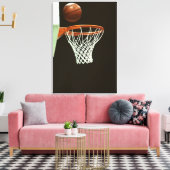 Basketball 5 canvas afdruk (Insitu (Woonkamer))