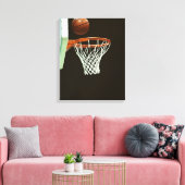 Basketball 5 canvas afdruk (Insitu (Woonkamer))