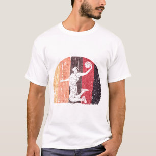 Basketball 70, 80, 90, retro speler T-shirt