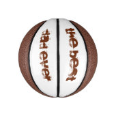 Basketball (aangepaste tekst) mini basketbal (Verticaal)