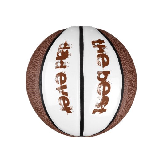 Basketball (aangepaste tekst) mini basketbal (Verticaal)