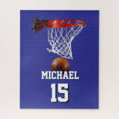Basketball Add Your Name & Number Pop Art Legpuzzel (Verticaal)