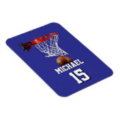 Basketball Add Your Name & Number Pop Art Magneet (Rechterzijde)