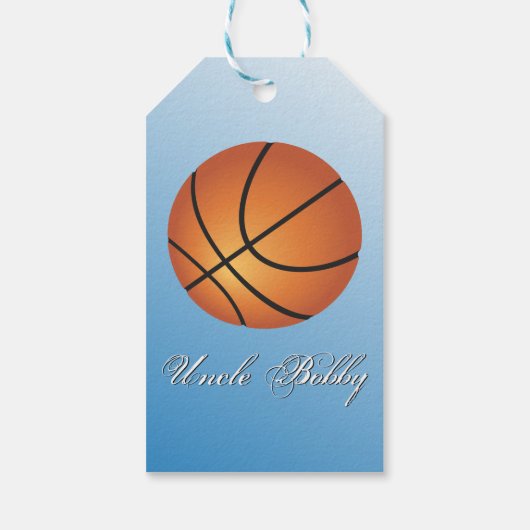 Basketball Afbeelding Ongelooflijk budget speciaal Cadeaulabel (Achterkant)