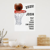 Basketball Afstuderen Poster (Keuken)