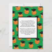 Basketball Afstuderen Sportgroene aankondiging (Achterkant)