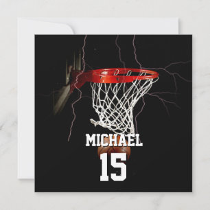 Basketball Ajoutez votre carte de nom et de numéro