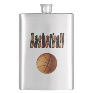 Basketball and Basketball Name, Classic Hip Flask Flacon