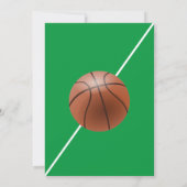 Basketball Anniversaire Fête Invitation (Dos)