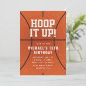 Basketball Anniversaire Fête Invitation (Debout devant)