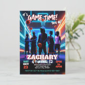 Basketball Anniversaire Fête Invitation (Debout devant)