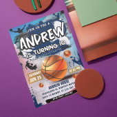 Basketball Anniversaire Fête Invitation