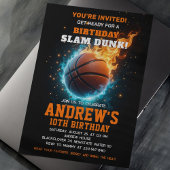 Basketball Anniversaire Fête Invitation
