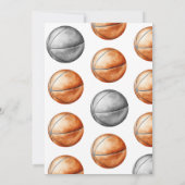 Basketball Anniversaire Invitation Basketball Part (Dos)
