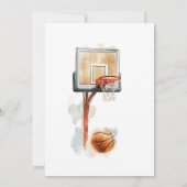 Basketball Anniversaire Invitation pour garçons (Dos)