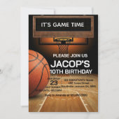 Basketball Any Age Birthday Invitation (Devant)