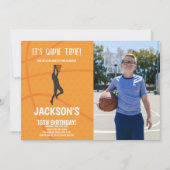 Basketball Arrière - plan Anniversaire Invitations (Devant)