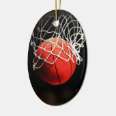 Basketball Art Keramisch Ornament (Links)