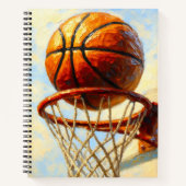 Basketball Art Notebook - Sports Design Journal  (Devant)