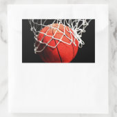 Basketball Art Rechthoekige Sticker (Tas)