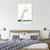Basketball Artwork Canvas Afdruk (Insitu (Slaapkamer))