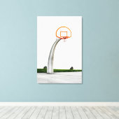 Basketball Artwork Canvas Afdruk (Insitu (Houten vloer))