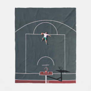 Basketball Artwork Fleece Deken