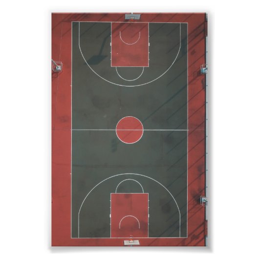 Basketball Artwork Foto Afdruk (Voorkant)