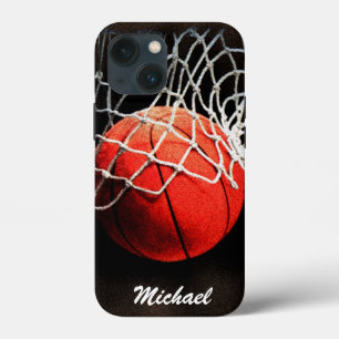 Basketball Artwork Jouw naam iPhone 13 Mini Hoesje