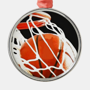 Basketball Artwork Metalen Ornament