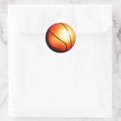 Basketball Artwork Ronde Sticker (Tas)