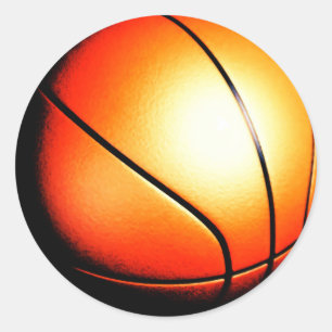 Basketball Artwork Ronde Sticker
