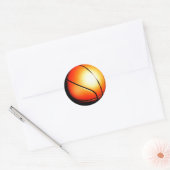 Basketball Artwork Ronde Sticker (Envelop)