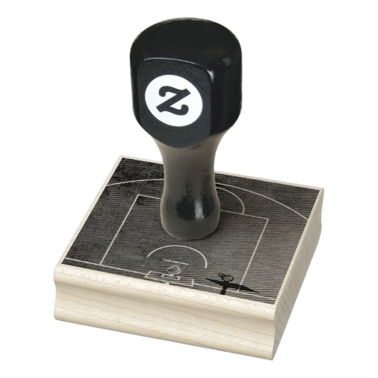 Basketball Artwork Rubberstempel (Stempel)